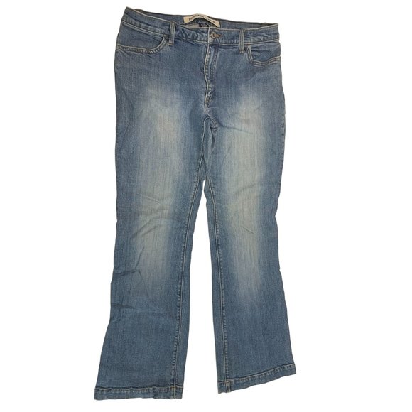 Gap Womens Size 12 Reg Long and Lean Jeans Light Wash Bootcut - Picture 2 of 5